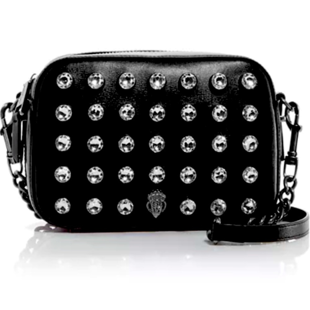 KURT GEIGER LONDON Shoreditch Embellished Leather Camera Bag